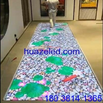 酒吧led互動地磚屏P3.91ktv地板顯示屏
