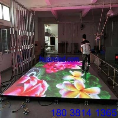 P3.91室內互動感應LED地磚屏