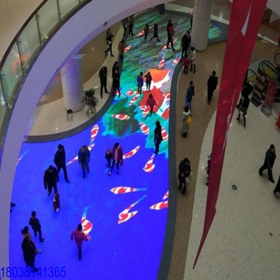 地面全息互動投影和LED地磚屏